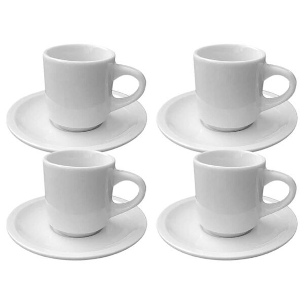 Jogo de Xícaras de Porcelana 8 peças Vanili 70ml