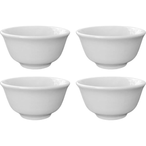 Tigela de Porcelana Premium Para Sobremesa 250ml 4 Unidades