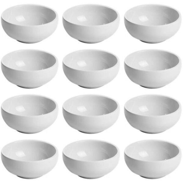 Kit Com 30 Tigela de Porcelana 400ml  Pote Bowl Cumbuca