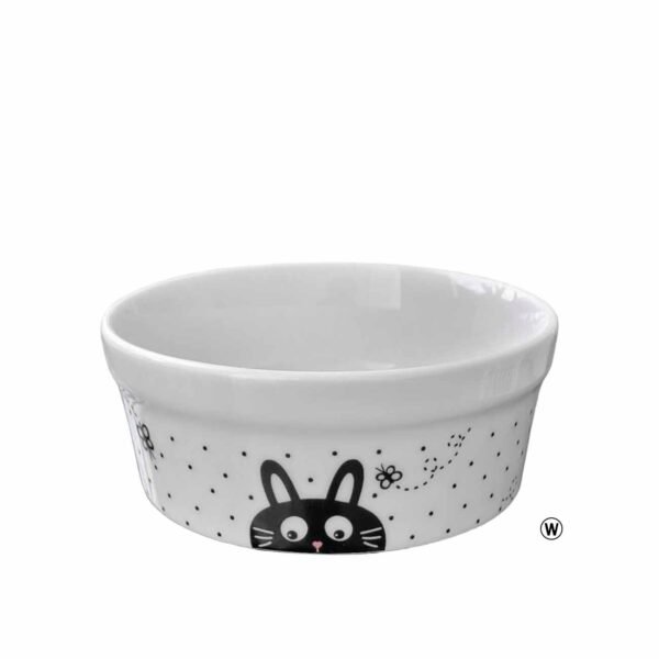 Comedouro Bebedouro de Porcelana Pequeno 300ml Gato Poá